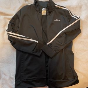 Black Zip up adidas hoodie